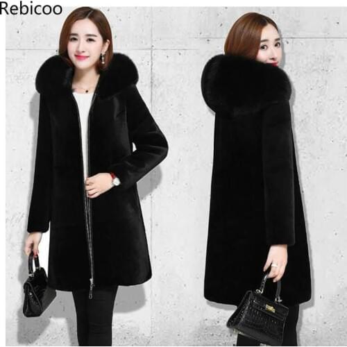 Fur Leather Warm Loose Coat Woman Overcoat Jacket Faux Fur Coat Plus Size Fur Coat Faux Fur Jacket
