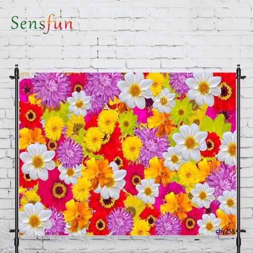 LEVOO Photography Studio Mix Of Bright Colors Seamless Flower New Born Photography Backdrop Camera Fotografica