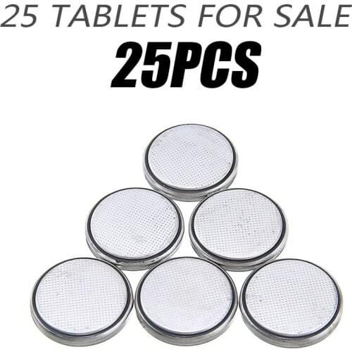 MAYITR 25pcs High Quality 3V Button Cell Coin Battery Electronics Lithium Batteries For Watches Calculators Toys LED Lights