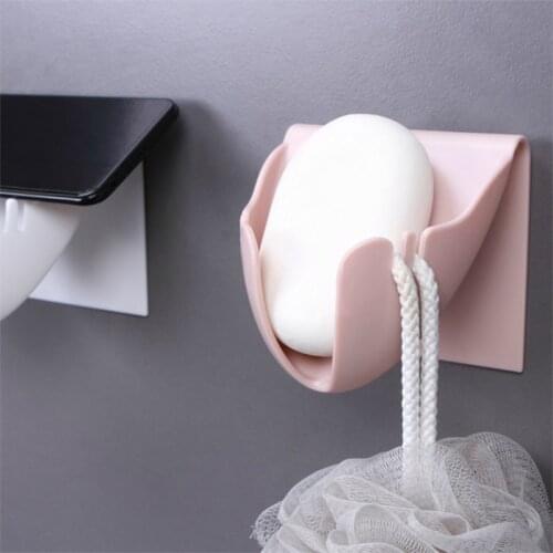 Bathroom Soap Holder Bathroom Soap Holder Case Wall-mounted No Drilling Soap Dishes Self Bathroom Supplies Accessories