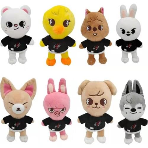 2021 New Skzoo Plush Toys Cartoon Stray Kids Soft Stuffed Animals Plushie Doll Kawaii Companion for Kids Adults Fans Toy Gifts