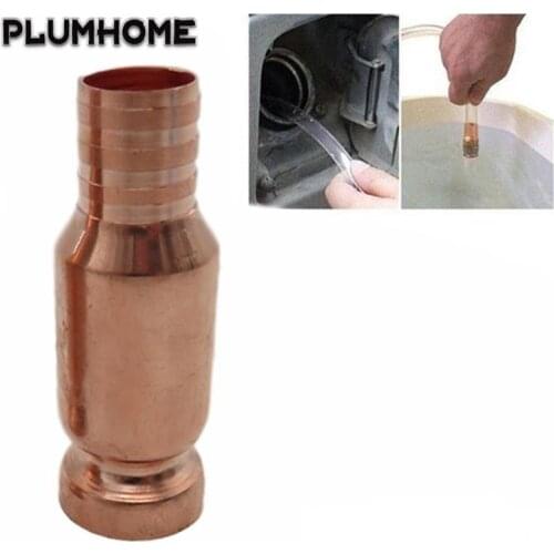 New Red Copper Siphon Filler Pipe Manual Pumping Oil Pipe Fittings Connector Gasoline Fuel Water Shaker Siphon