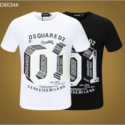 Genuine Dsquared2 Hot 2021 new summer unisex digital printing casual T-shirt hunter x hunter rick and morty D8034