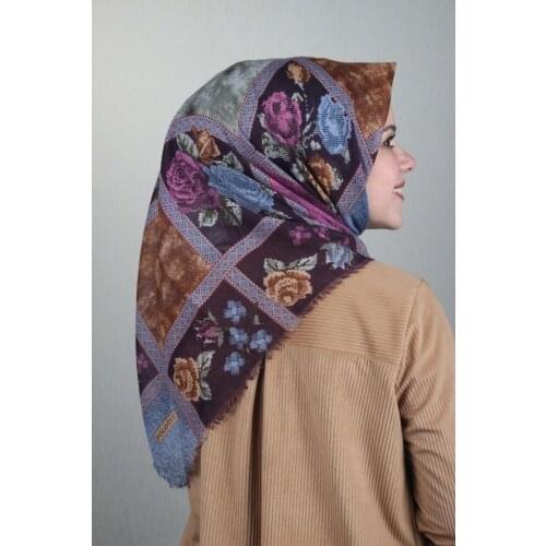 POLOİST LINEN FLAMLI SCARF KANEVİÇE DESEN-227 - RENK-14