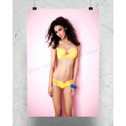 R0256 Georgia Salpa 03 Star Sexy Beautiful Girl Model Wall Sticker Silk Poster Art Home Decoration