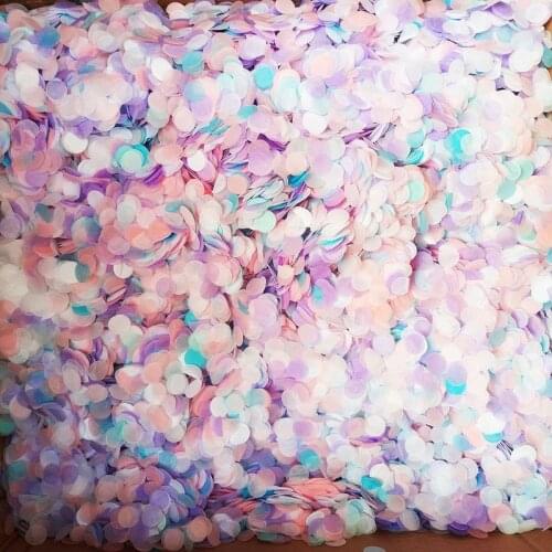 2.5cm 10g/bag Mixed Colors Round Tissue Wedding Confetti Dots Filling Balloons Engagement Birthday Party Table Decorations