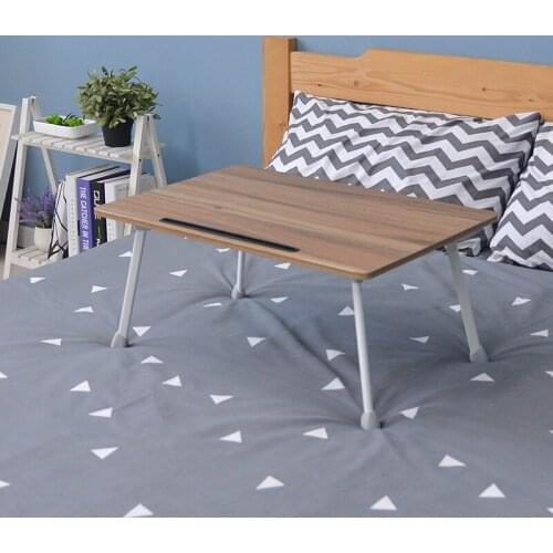 Portable Adjustable Bed Laptop Desk Foldable Computer Desk For Dormitory Lazy Folding Study Table With Card Slot