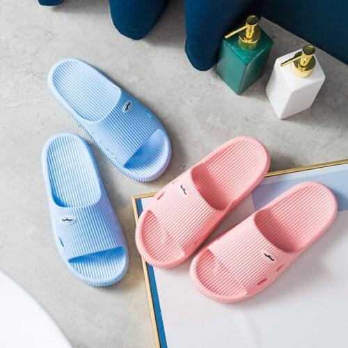 Women slippers men PVC couple breathable home bathroom slip slippers soft bottom slippers home slippers man shoes