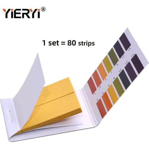 Yieryi 20 set pH test strips 80 Strips Full PH Meter PH Controller 1-14st Indicator Litmus Paper Water Soilsting Kit