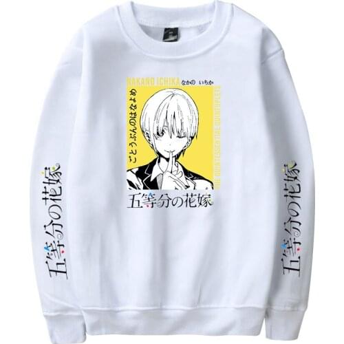 The Quintessential Quintuplets O-Neck Tops Round Collar Comic Sweatshirts Fashion Boys Girls Teenager Streetwear Clothing