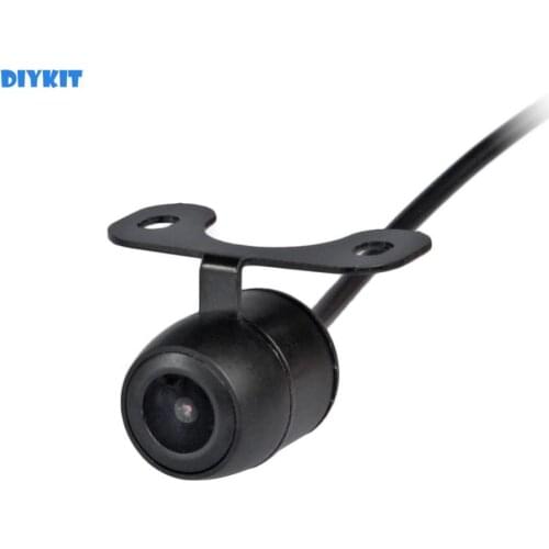 DIYKIT Universal Mini 120 Degree Wide Angle View Reverse Backup HD Car Rear View Camera Parking System Kit