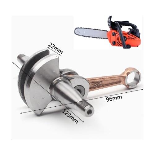 Engine Crankshaft Universal Fit 2500 25CC Mini Chinese Chainsaw & Zenoah G2500 Top Handle Pruner Saw Crank Shaft