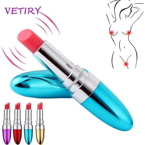 Lipstick Vibrator Mini Dildo Vibrator Realistic Bullet AV Stick G-spot Massage Clitoris Stimulator Sex Toys for Women Sex Shop
