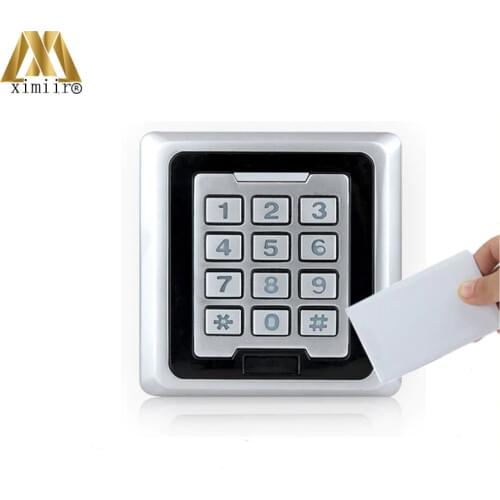 High Quality IP68 Waterproof Single Door Standalone 8000 User MF IC Card Reader M03-F With Key Access Control