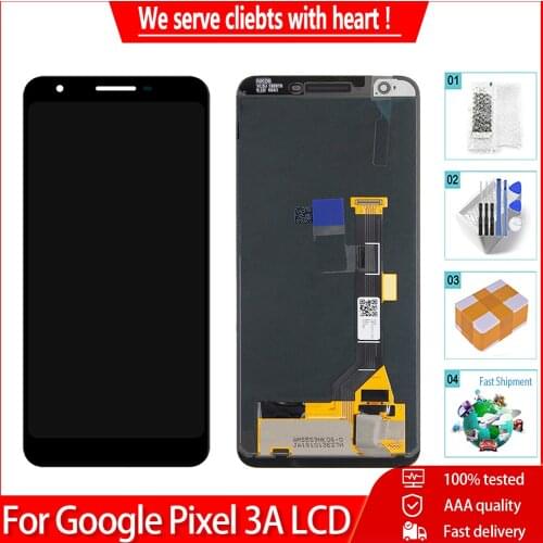 5.6" Original LCD For Google Pixel 3A G020A G020E G020B LCD Display With Touch Screen Digitizer Glss Panel Assembly Replacement
