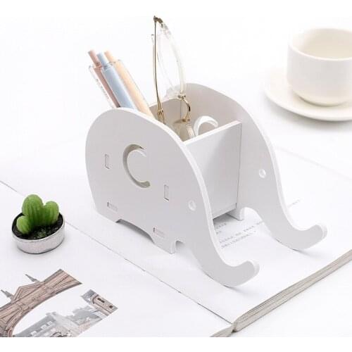 1Pcs Detachable Cartoon Mobile Phone Pen Holder Storage Holder Office Desk Organizer Accessories Stationery Case Papeleria