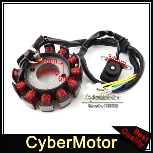 12 Coils Ignition Stator Magneto For GY6 125cc 150cc Engine Chinese Moped Scooter ATV Quad Go Kart