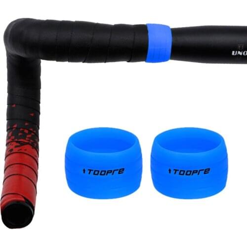 2pcs Road Bike Handlebar Tape Plugs Anti-Slip Silicone Bicycle Handle End Bar Fixed Ring Protection Sleeve Bike Accessories