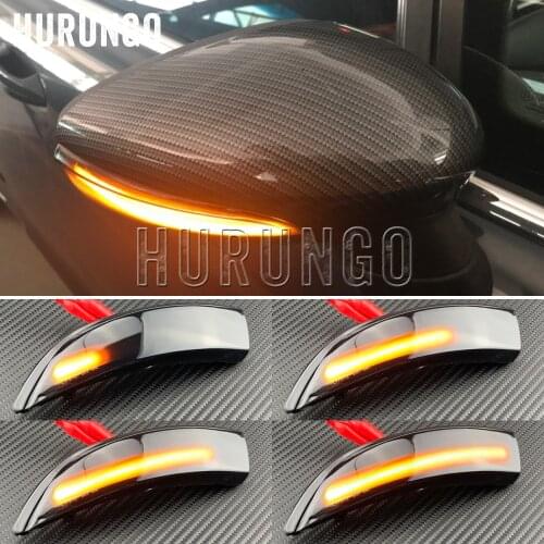 2x Flowing Turn Signal Light LED Side Wing Rearview Mirror Dynamic Indicator Blinker for Ford for Fiesta mk7 08-17 mk8 19
