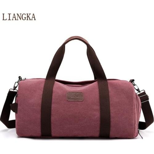 2020 Casual Travel Duffle Bag Men Canvas Travel Luggage Bag High Quality Outdoor Shoulder Bag Weekend Handbag Travel Organizer