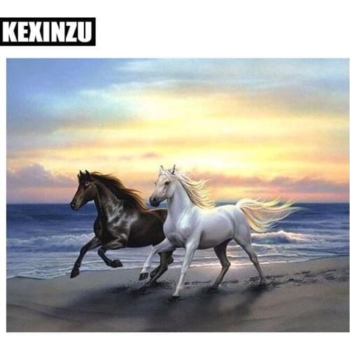 KEXINZU Home beauty 3d diy diamond mosaic picture of rhinestones embroidery diamond painting cross stitch animals sea horse