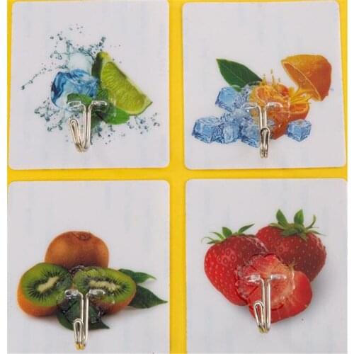 50pcs/lot Bearing 3kg Transparent Seamless Adhesive Hook Waterproof Oilproof Strong Sticking Wall Hanger