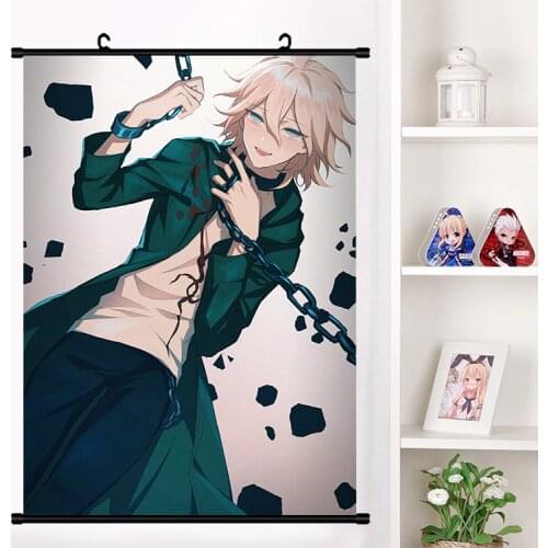 Anime Super Danganronpa 2 Enoshima Junko Akamatsu Mioda Ibuki Wall Scroll Mural Poster Wall Hanging Poster Otaku Home Decor Art