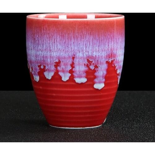 Large tea master cup kiln change Tianmu glaze Jianzhan bubble tea cup ceramic large-capacity water cup single cup