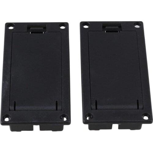 9v Battery Case Box Compartment Cover For Guitar Bass Pack of 2