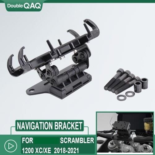 For Triumph Scrambler 1200 XC/XE 2018-2021 Motorcycle Phone Navigation GPS Plate Bracket Holder