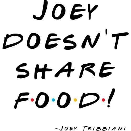 FRIENDS - JOEY TRIBBIANI QUOTE TV SHOW Art Silk Poster Print 24x36inch