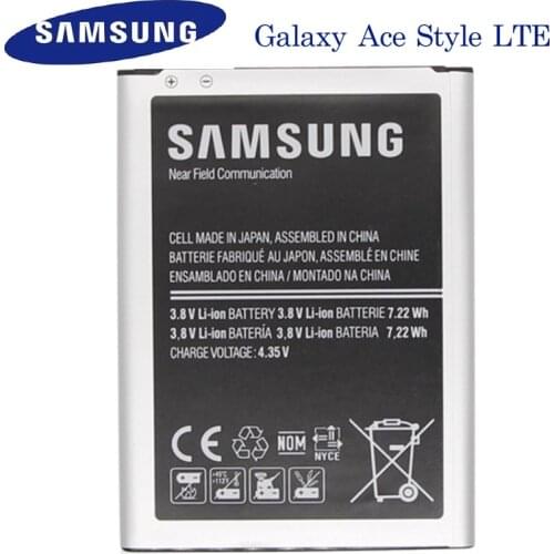 EB-BG357BBE 1900mAh Original Battery For Samsung GALAXY Ace Style LTE SM-G357FZ G357 Replacement Battery NFC Genuine Battery