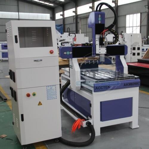 Cast Iron mini atc 3d engraving cnc router machine AKM6090C for wood/plywood engraving/lathing/milling