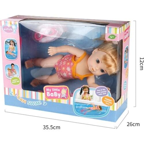 Girls Doll Early Education Smart Electric Swimming Pool Partner Kids Doll Play with Water Bath Baby Bathroom Bebe