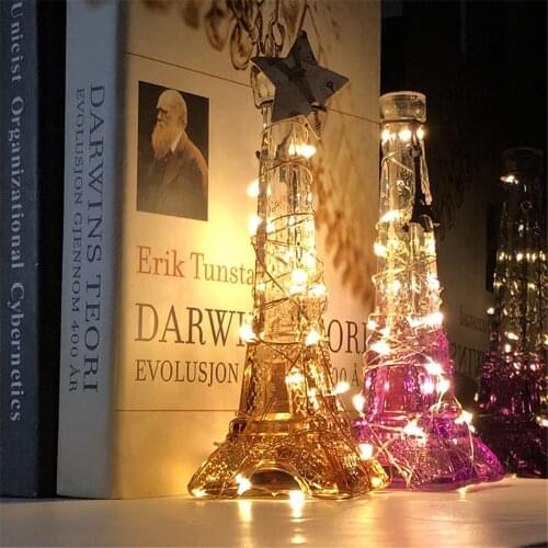 2M 20Leds Christmas Lights LED Copper Wire Fairy String Lights Battery Operated Holiday Wedding party Decoration garland Strips