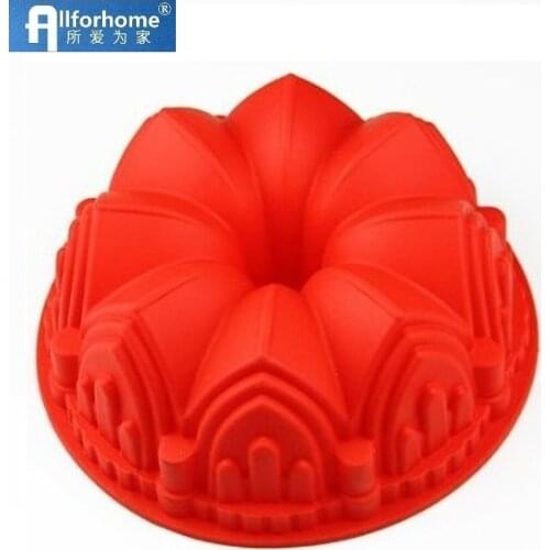 Crown Castle Palace Silicone Cake Baking Tray Cake Pan Dessert Making Mould Bread Loaf Toast Mold Birthday Cake diy Mold