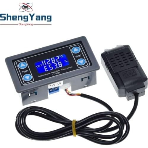 10A Thermostat Digital Temperature Humidity Controller DC 6V-30V Thermal Regulator Thermocouple LCD Display SHT20 Sensor meter