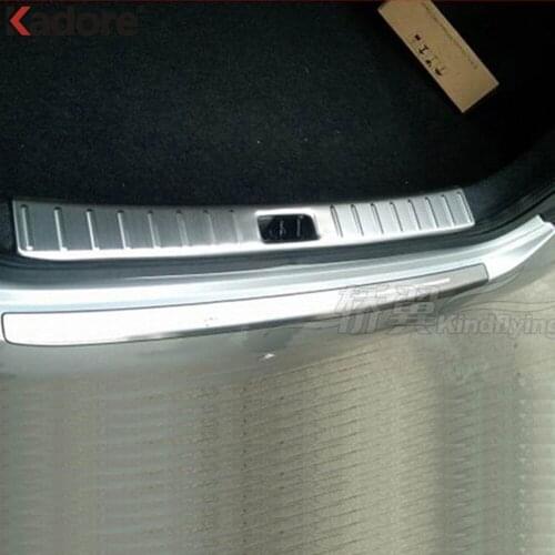 For Nissan Versa 2012-2015 2016 2017 Sedan Stainless Steel Inner Rear Bumper Pad Protector Trim Tail Trunk Scuff Plate Cover