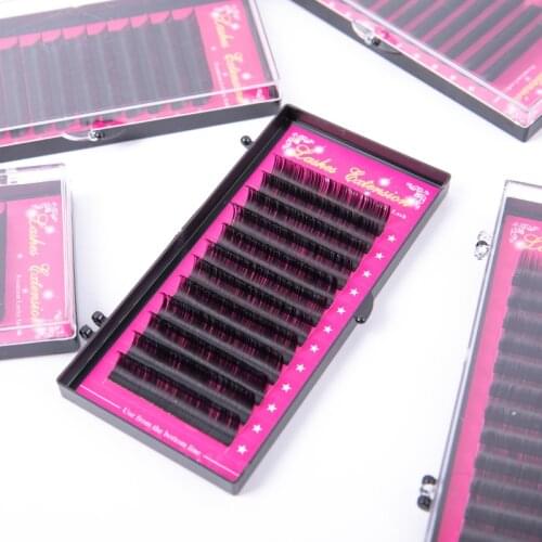 LUCKY LASH Matte Light All Size Mix 8~15 mm Handmade korea PBT Eyelash Extension， Natural Soft Faux Mink Eyelashes False Lashes