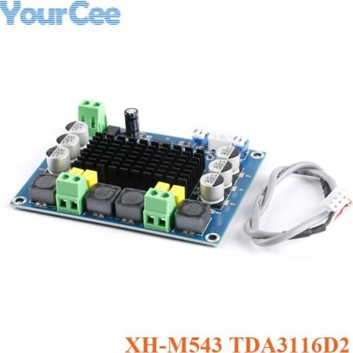 XH-M543 TPA3116D2 Dual Channel Stereo Digital Audio Power Amplifier Board Module High Power 2*120W 120W+120W Class D