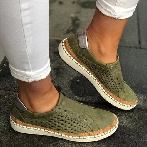 2020 Leather Loafers Casual Shoes Women Slip-On Sneaker Comfortable Loafers Women Flats Tenis Feminino Zapatos De Mujer