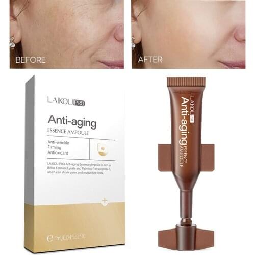 10pcs Anti-Aging Ampoule Face Serum Shrink Pores Firming Anti-wrinkle Whitening Moisturizing Face Skin Care