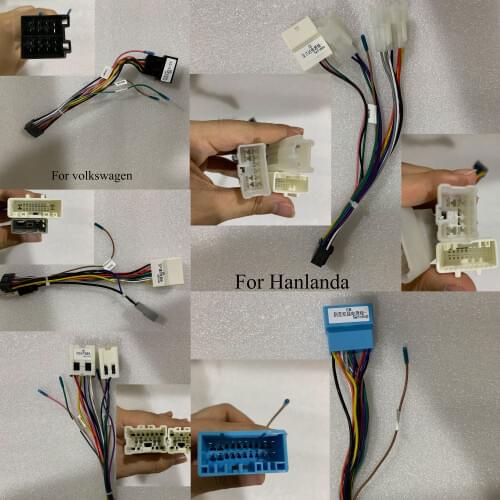 16Pin Car Head Unit Wire Harness Adapter car Android radio cable for volswagen Buick Hyundai Kia Honda Toyota Nissan Mitsubish