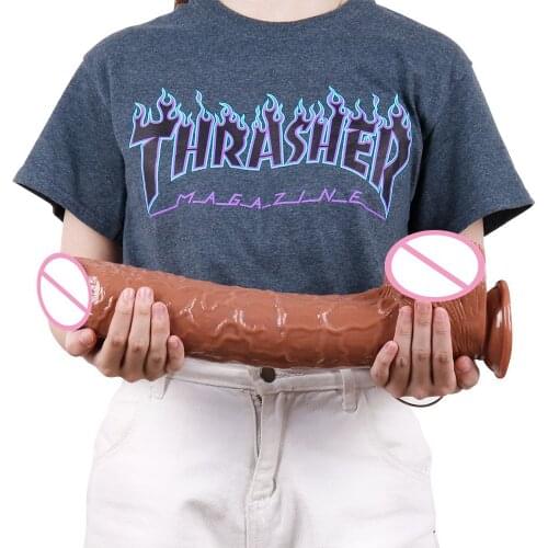 41cm Length Big Penis G Spot Soft Realistic Dildo Point G Sex Toys For Women Super Big Huge Dick Masturbation Strapon Device