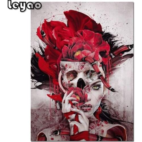 5d Diamond Painting "Poisonous Flowers" Diamond Embroidery Snake Woman Full Square Handmade Cross Stitch Kits Home Decor