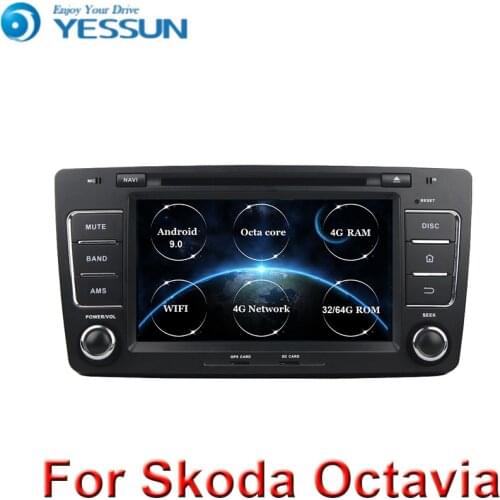 2 Din Auto Radio Android 9 For SKODA Yeti Octavia 2009 2010 2012 Octa Core RAM 4G Car Multimedia Video DVD Player GPS