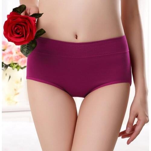 Yasemeen Seamless Mid-rise Cotton Panties Seamless Breathable Briefs Hot Sexy Lingerie Women Sleepwear Ladies Sexy Panties
