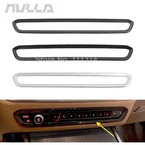 For BMW 3 Series G20 2019 2020 2021 Carbon Look Car Interior Center Control CD Panel Volume Decor Frame Cover Trim Accessories