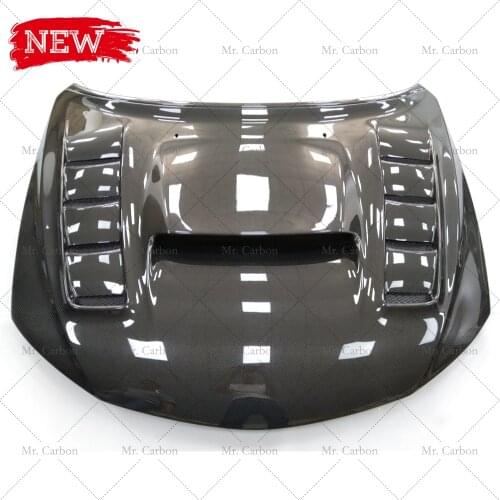 FOR SUBARU IMPREZA 10TH WRX STI VARIS-STYLE CARBON FIBER HOOD TRIM BODY KIT TUNING PART FOR STI WRX VRS CARBON BONNET RACING