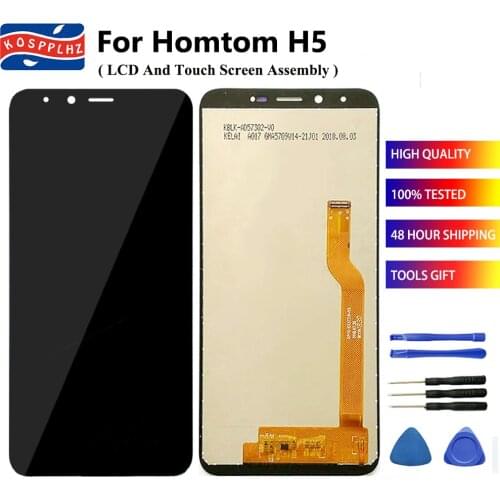 KOSPPLHZ For Homtom H5 LCD Display + Touch Screen Digitizer Assembly 100% Perfect Repair For HOMTOM H5 Cell phone Replacement